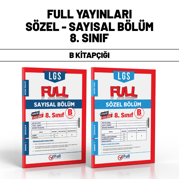 FULL 08.SINIF DENEME KULÜBÜ SY/SZ 1-B - 25-26